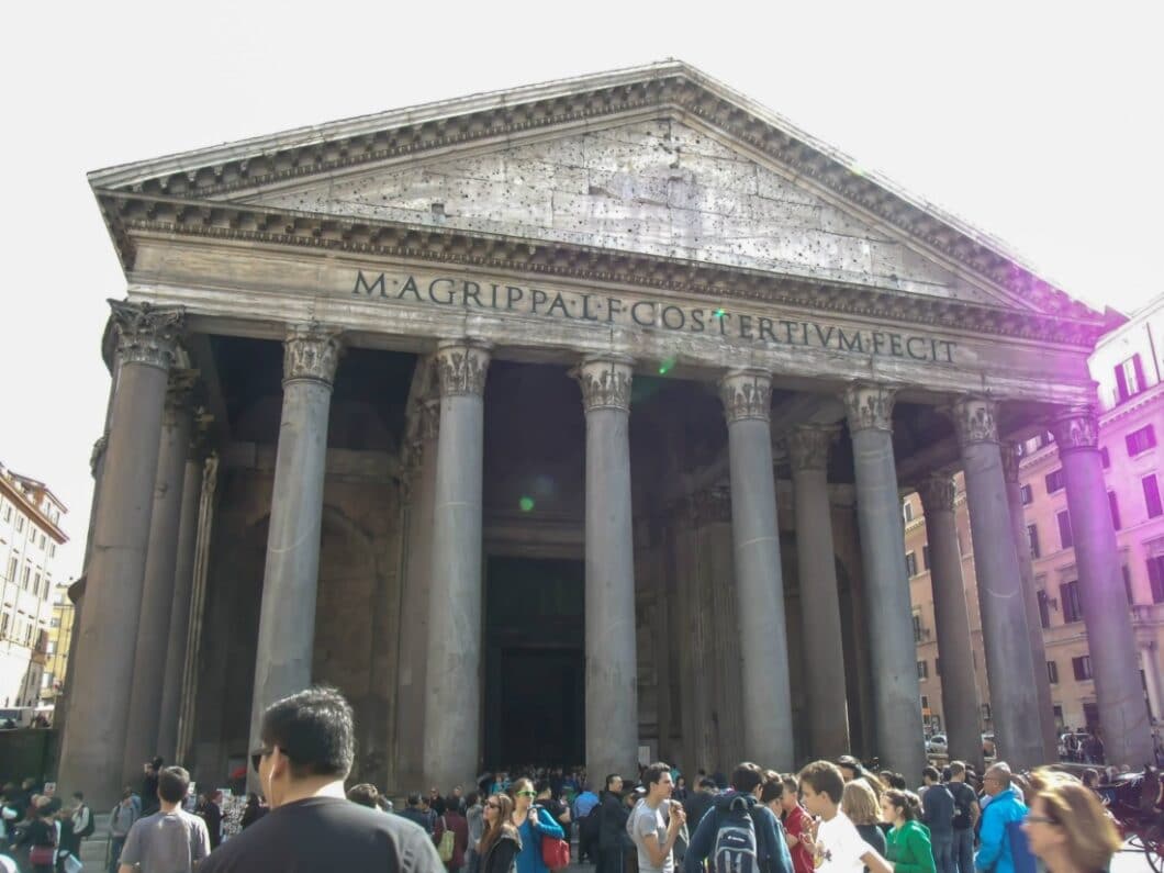 No matter where we were walking to in Rome, we always seemed to cross paths with the Pantheon.