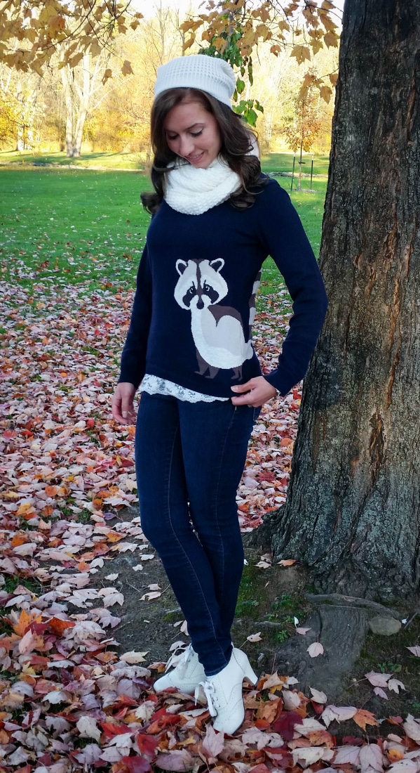 Sugahill Boutique Raccoon Sweater