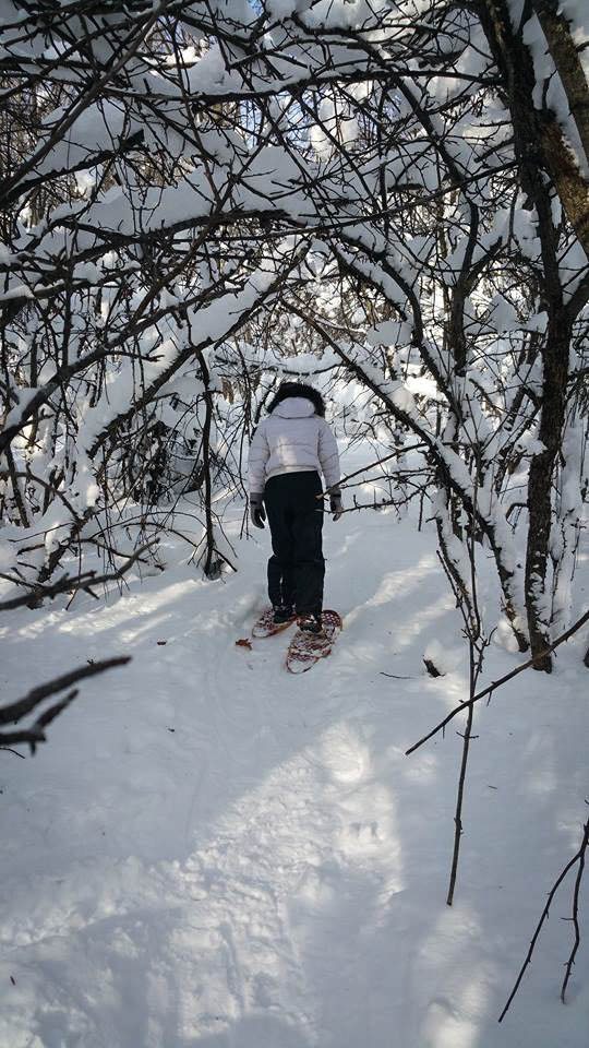 snowshoeing