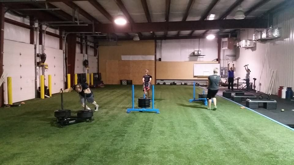 Pushing and pulling the prowler at FlexFit.