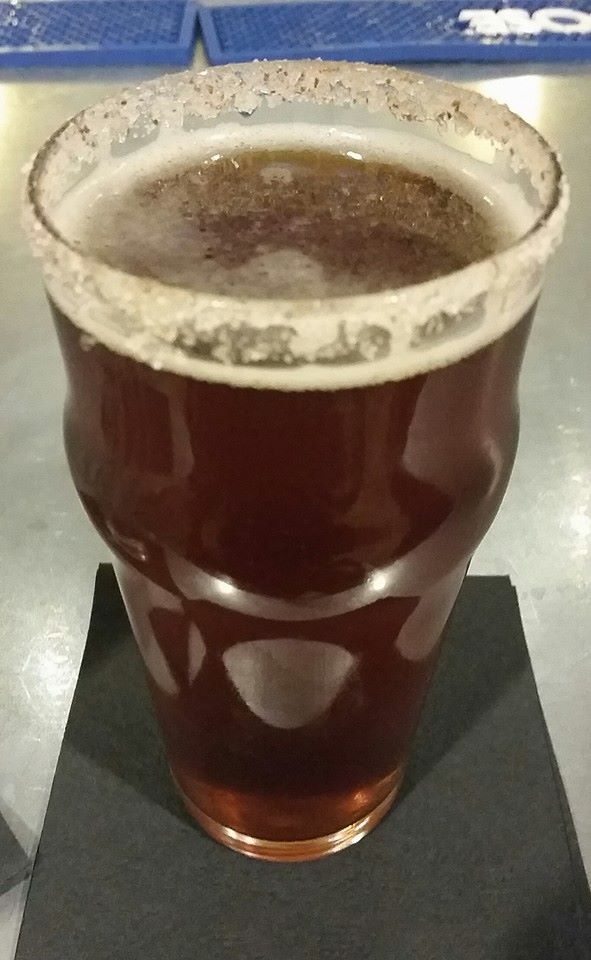 A Point Brewery Pumpkin Ale with sugar and cinnamon on the rim of the glass. To die for.