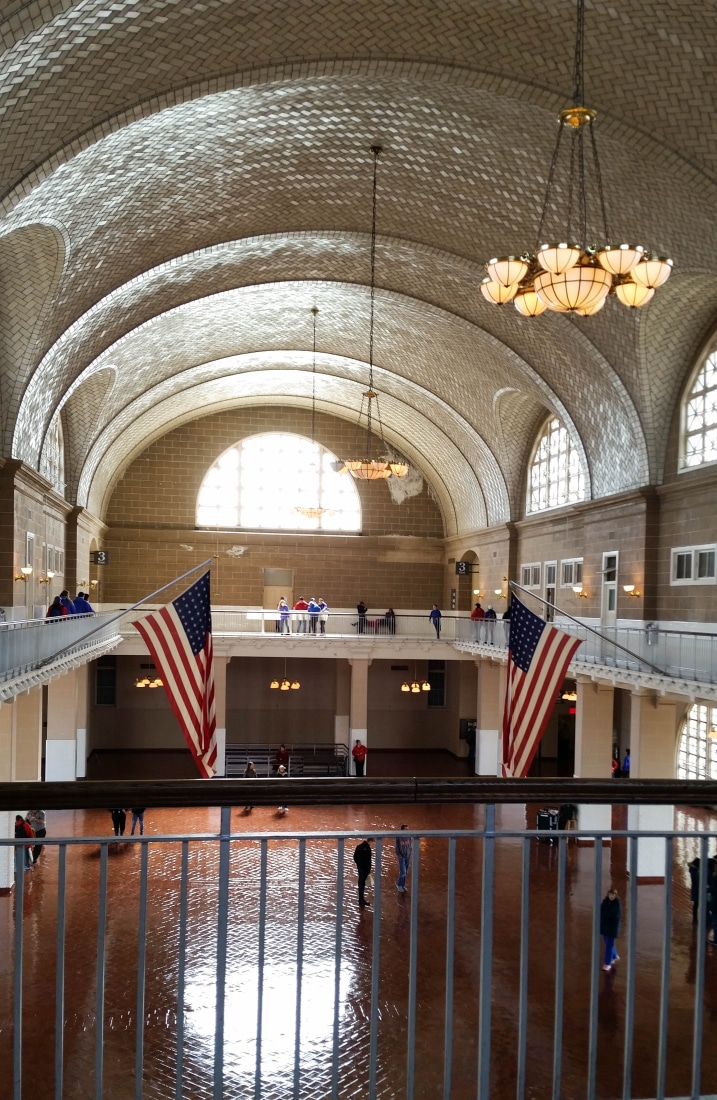 The Registry Room a.k.a The Great Hall at Ellis Island.