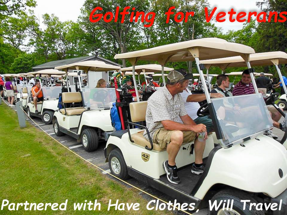 Just before the start of the 2013 Golfing for Veterans.