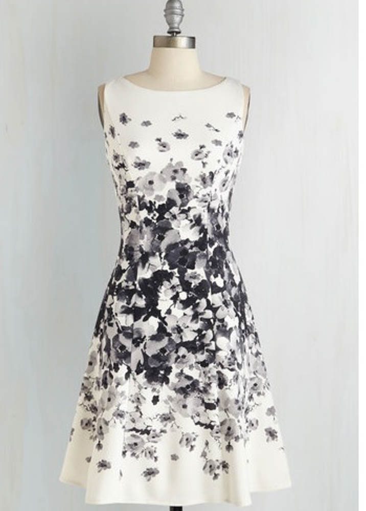 ModCloth black and white dress