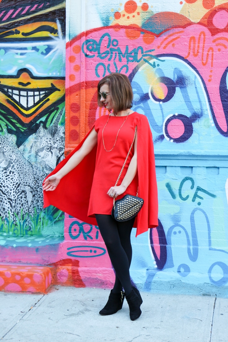 Shein Red Cape