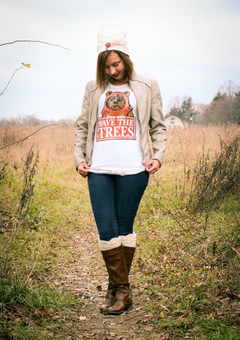 save the trees ewok shirt