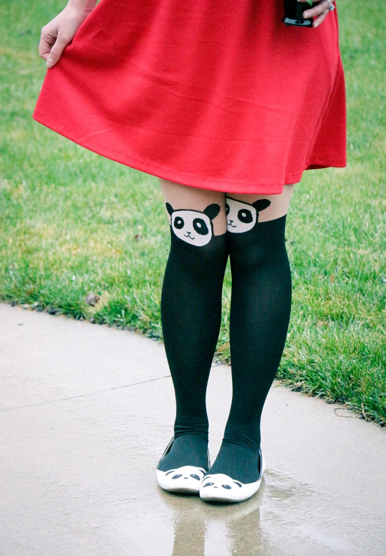 Panda tights