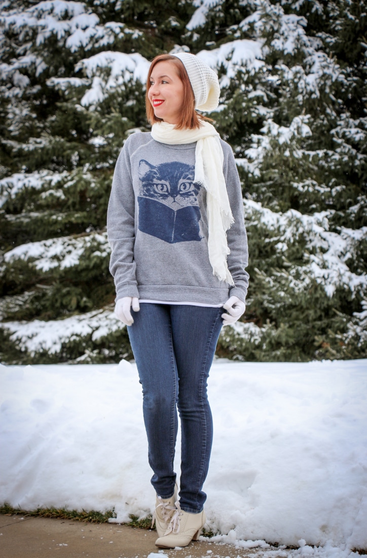 Kitty sweatshirt ModCloth