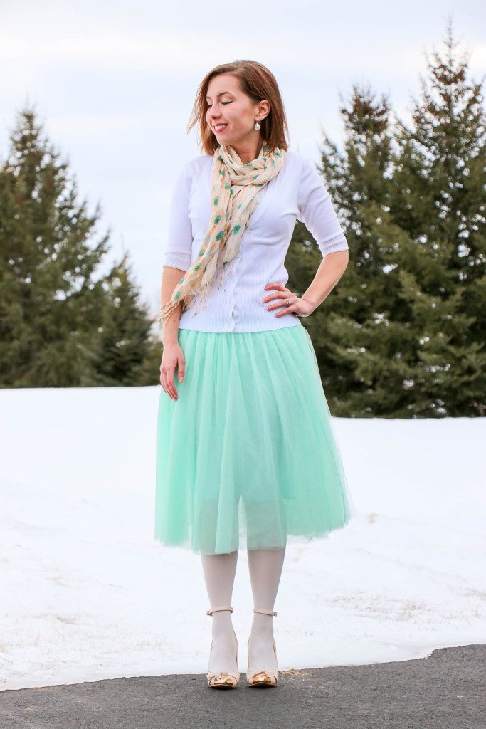 tulle skirt as princess outfit