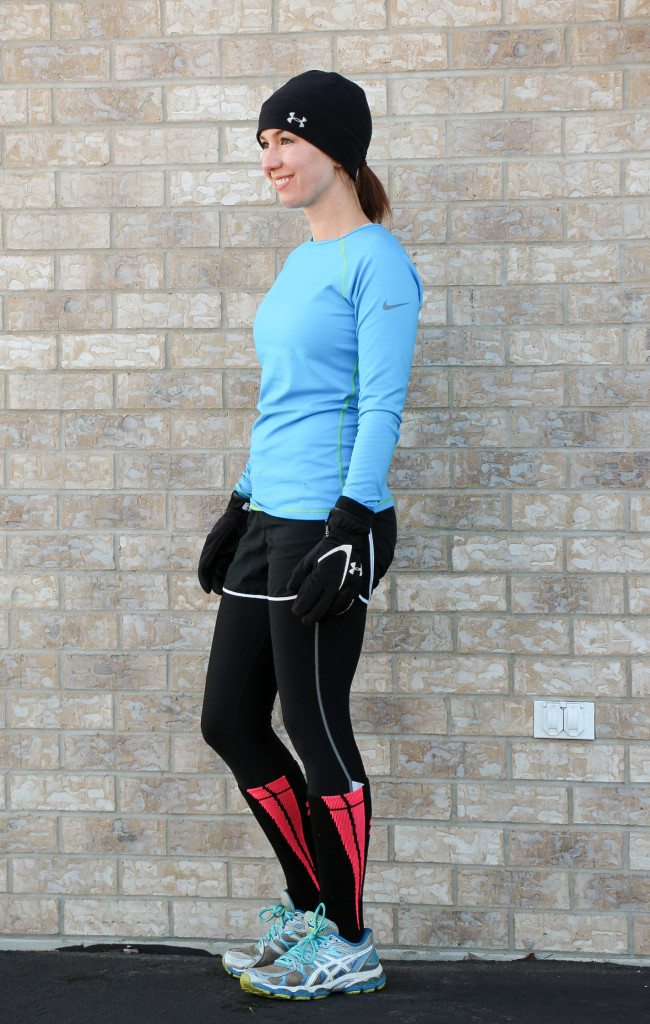 Cold weather running outfit