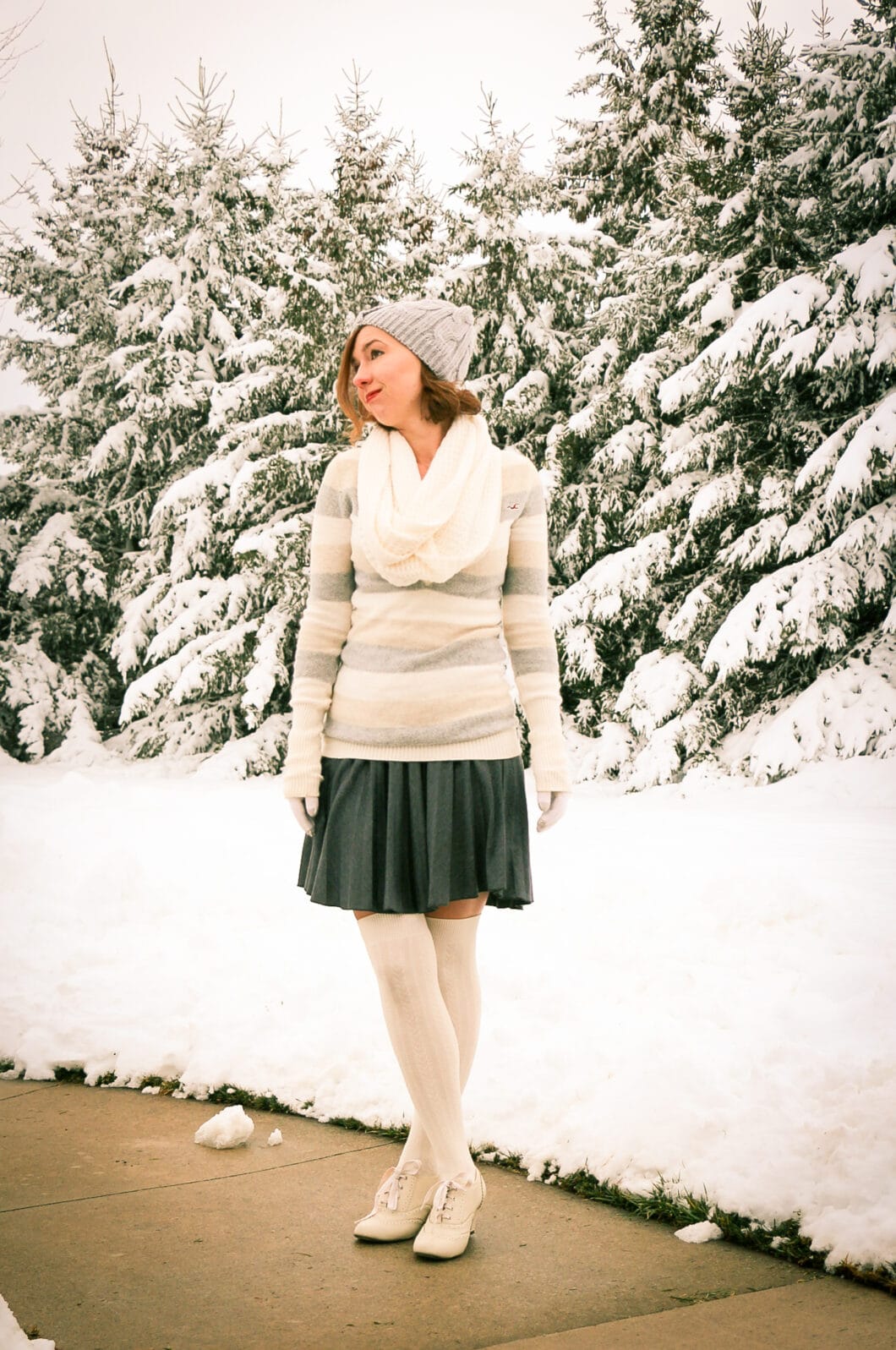 ModCloth skirt and socks