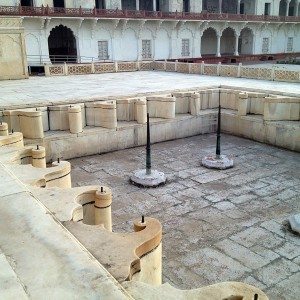 Agra Fort pool area