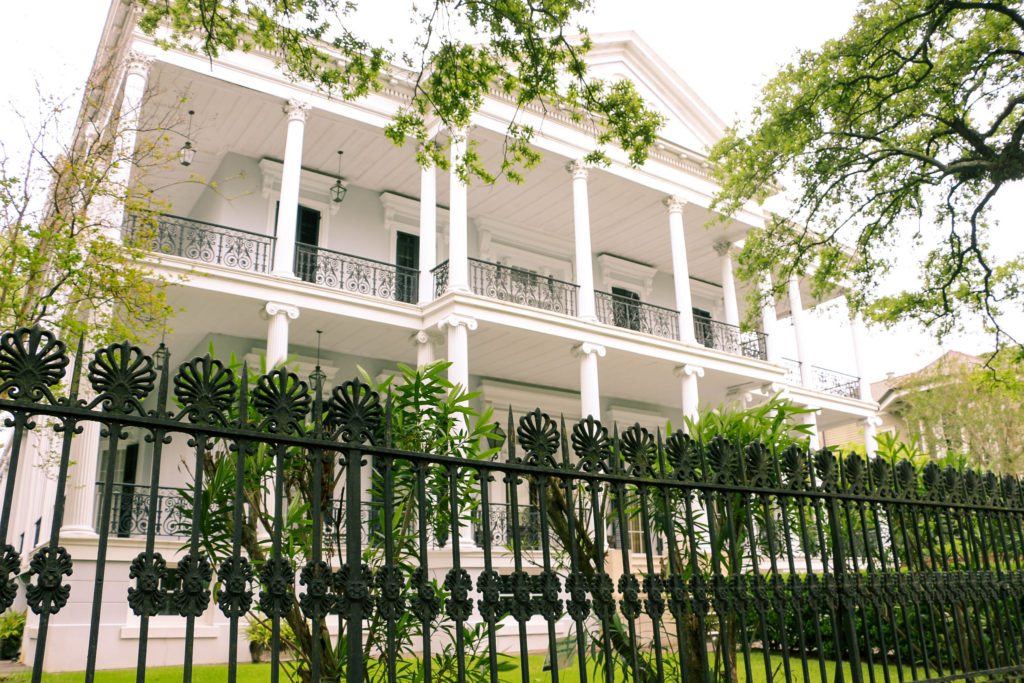 The Garden District in New Orleans.