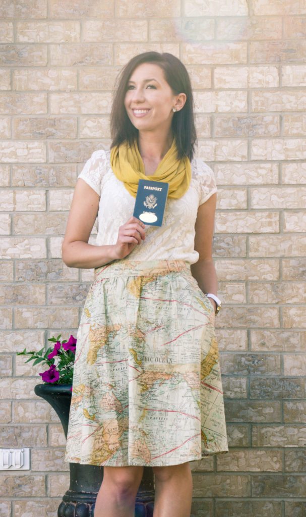 Map of the world skirt ModCloth