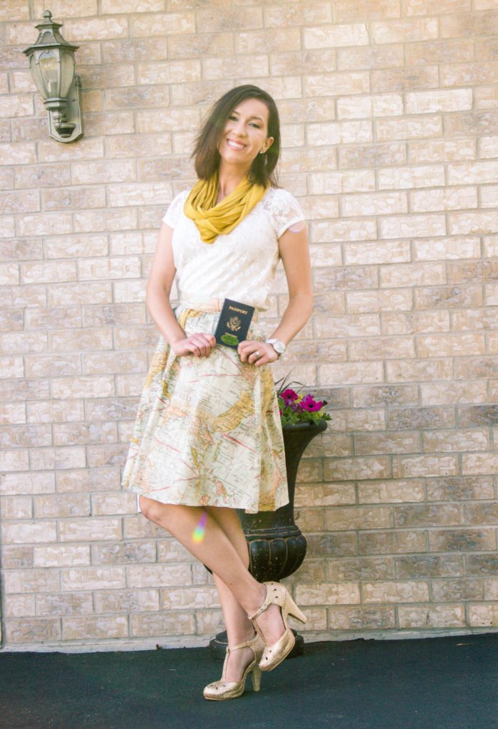 Map of the world skirt ModCloth