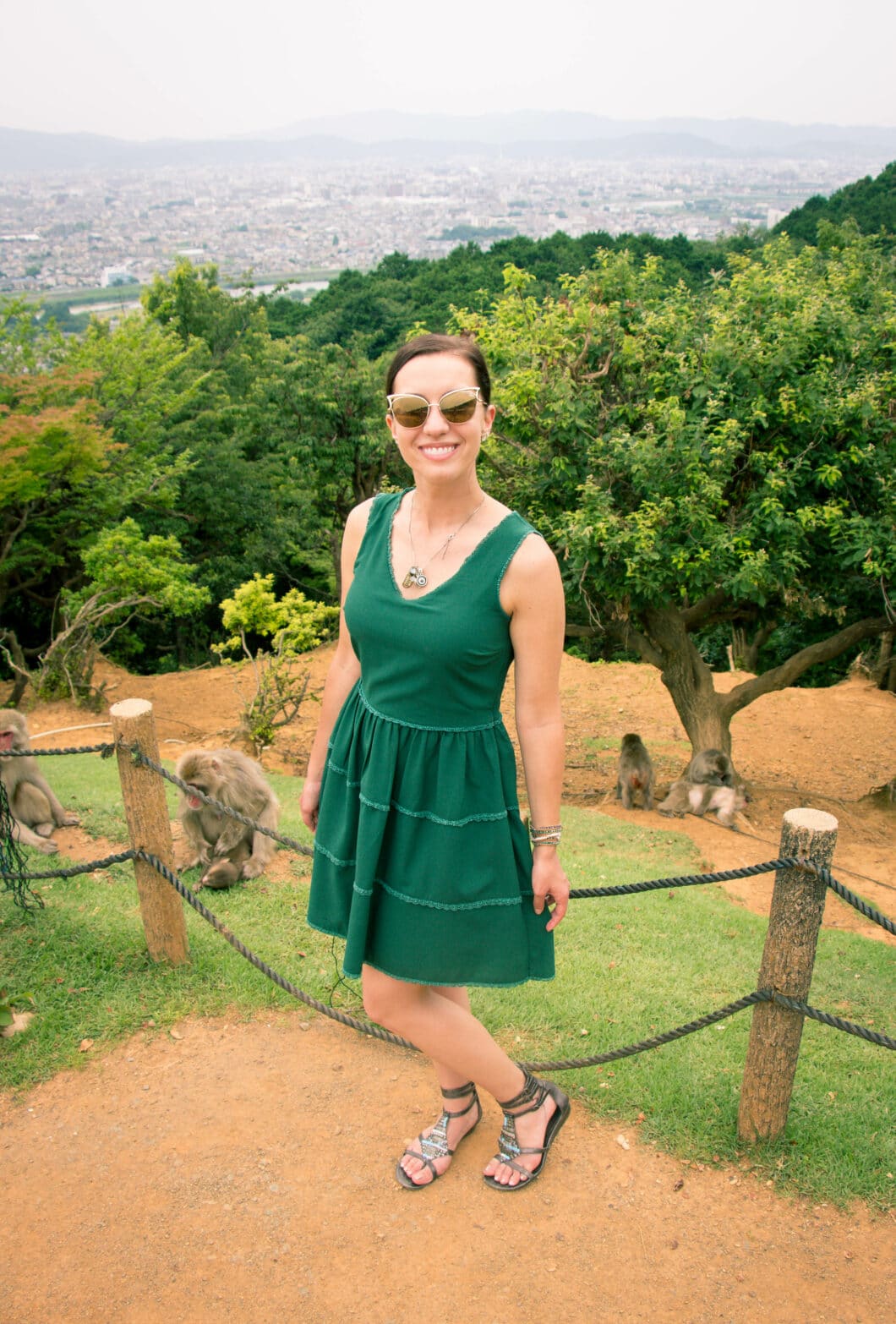 ModCloth Stylish Surprise Dress and Zappos Sandals