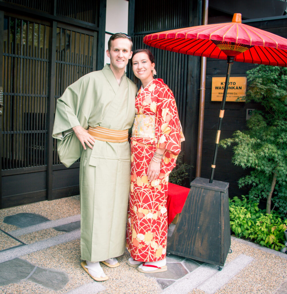 Wearing a Kimono in Japan for a Traditional Tea Ceremony