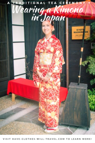 Wearing a Kimono in Japan for a Traditional Tea Ceremony