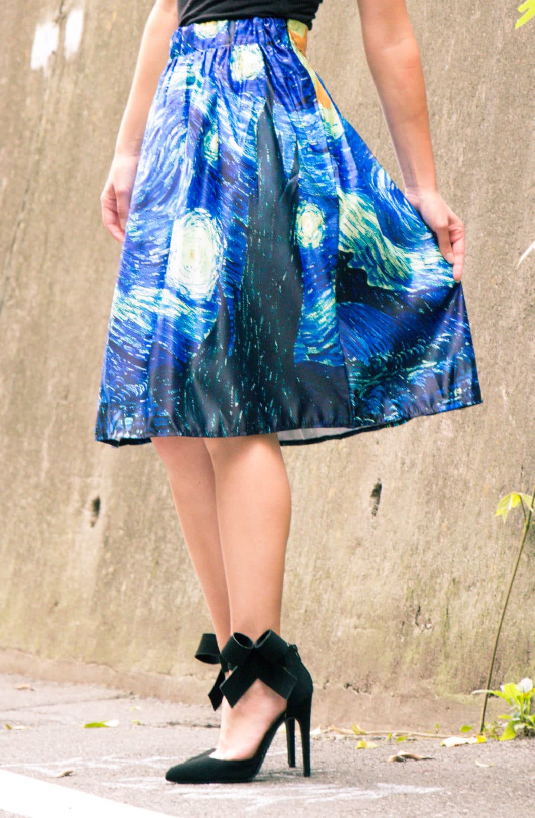 Makemechic The Starry Night midi skirt