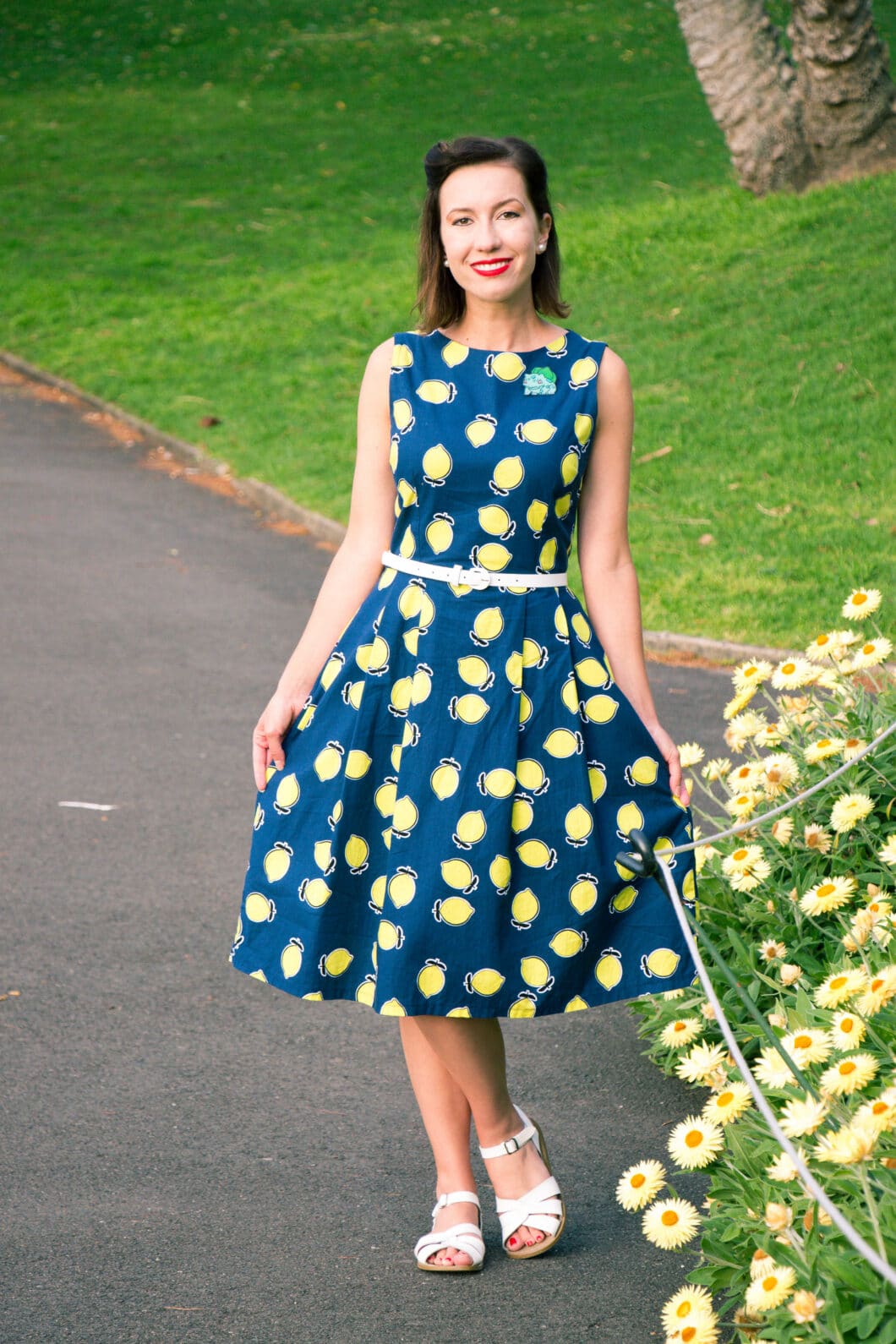 Clema W. lemon dress