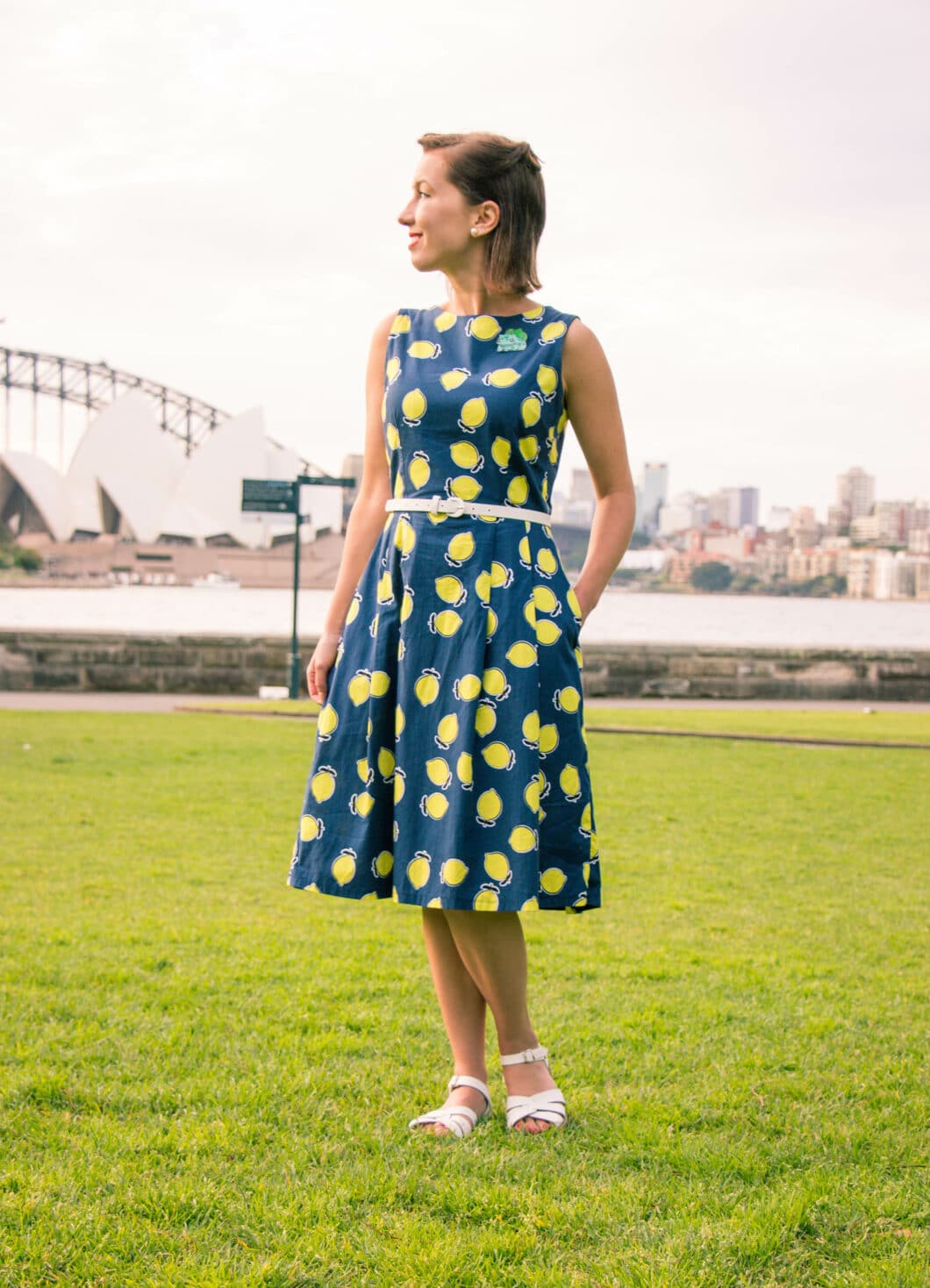 Clema W. lemon dress