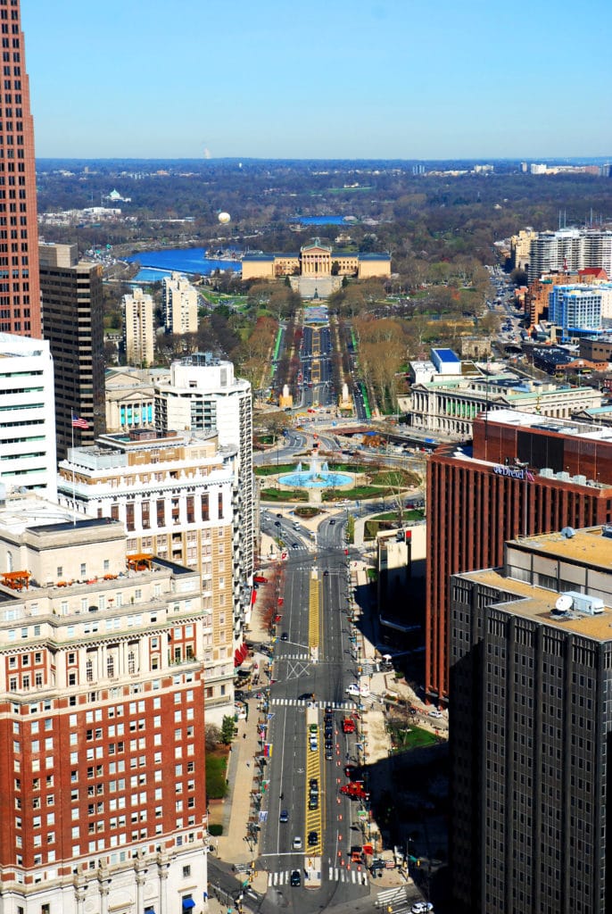 View from the top of City Hall