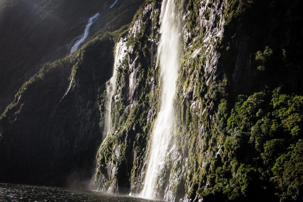 Milford Sound waterfalls