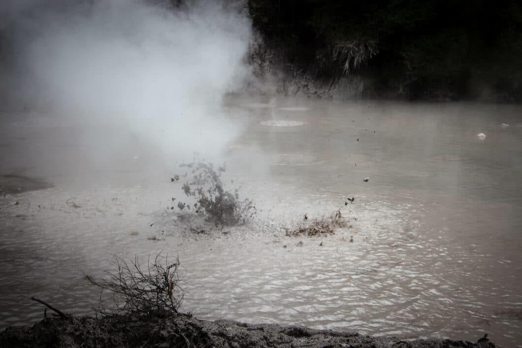 Boiling mud pools! New Zealand
