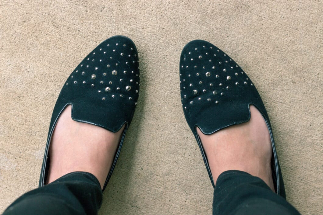 studded flats