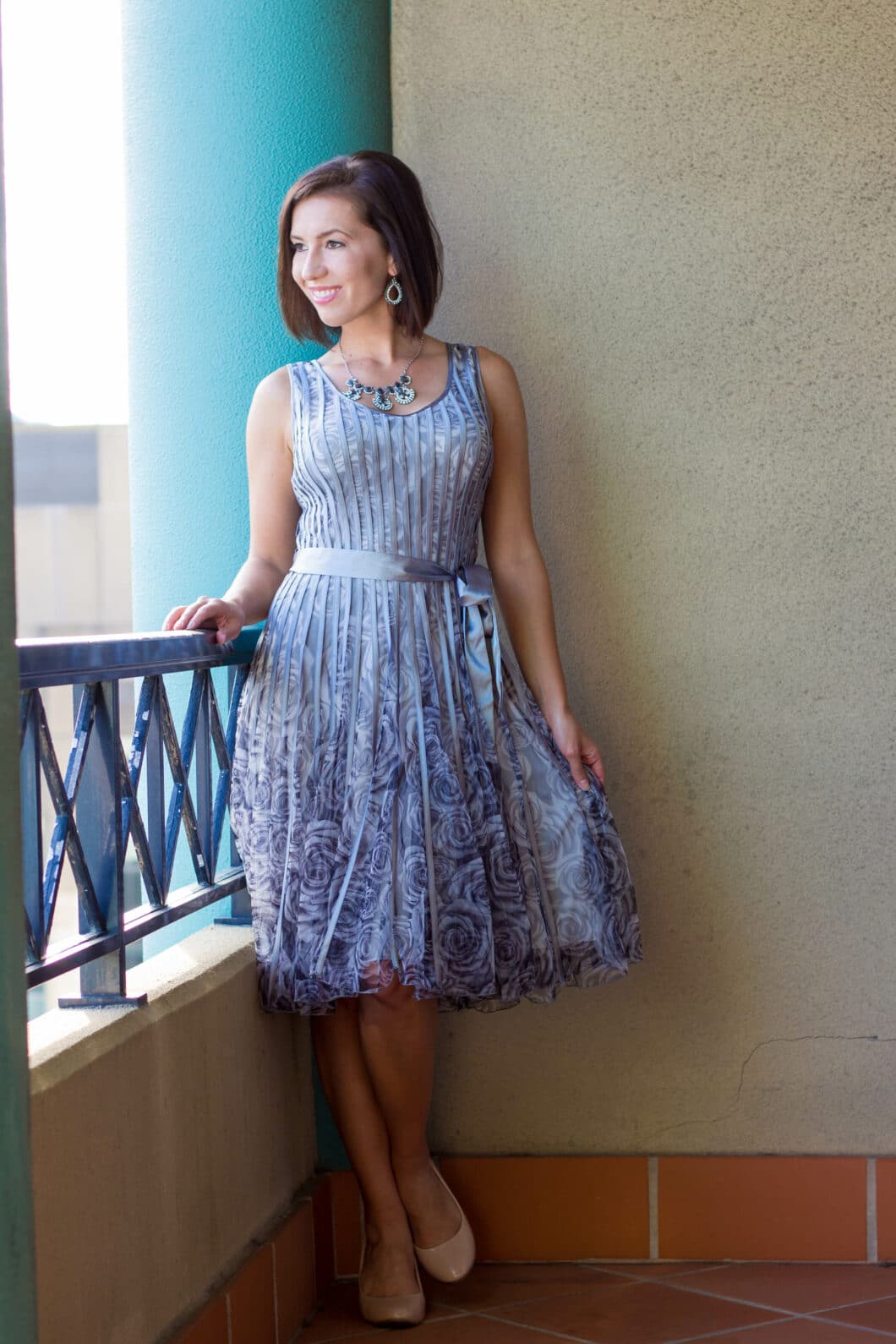 Grey flapper dress