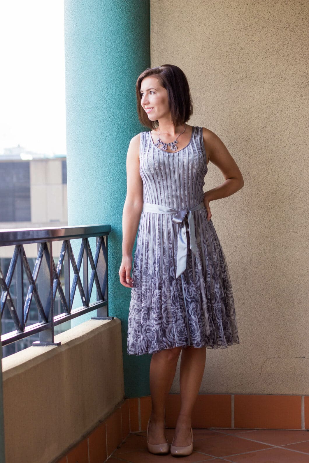 Grey flapper dress