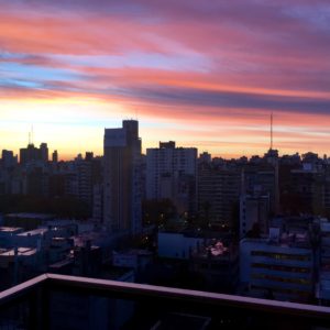 Yesterday's sunrise in Rosario.