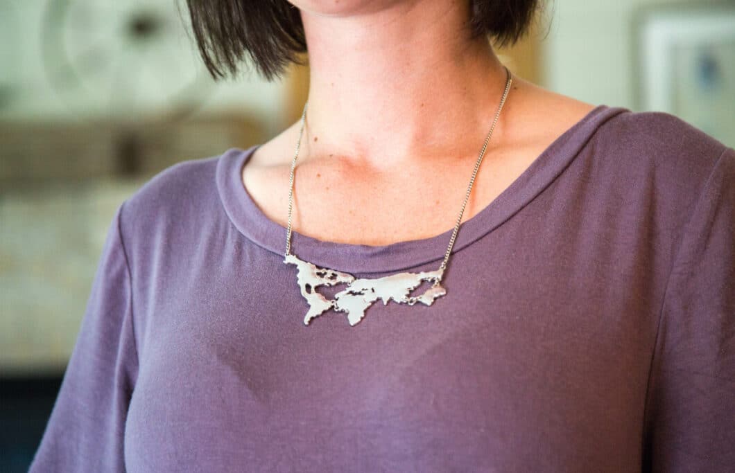 map necklace