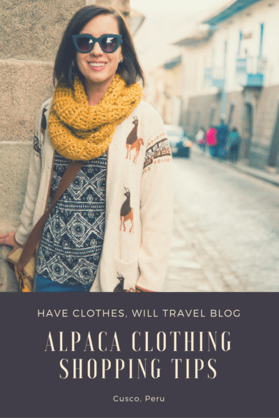 Alpaca Clothing Shopping Tips for Cusco, Peru