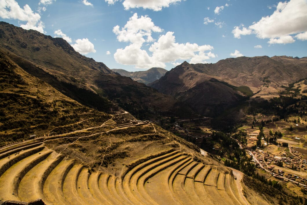 Inca Terraces in Pisac, Peru