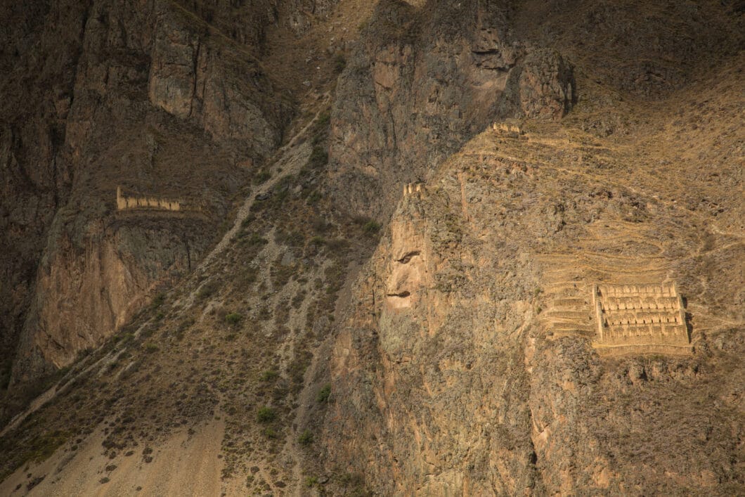 Old man face in Ollantaytambo