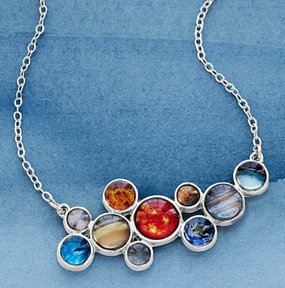 solar system necklace