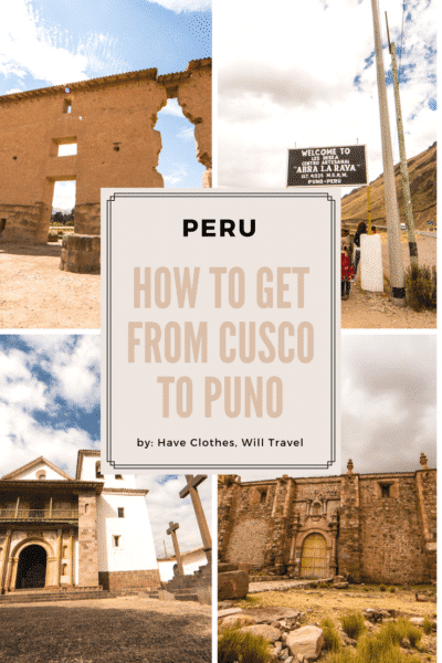 Peru: How to Get from Cusco to Puno (and Back)