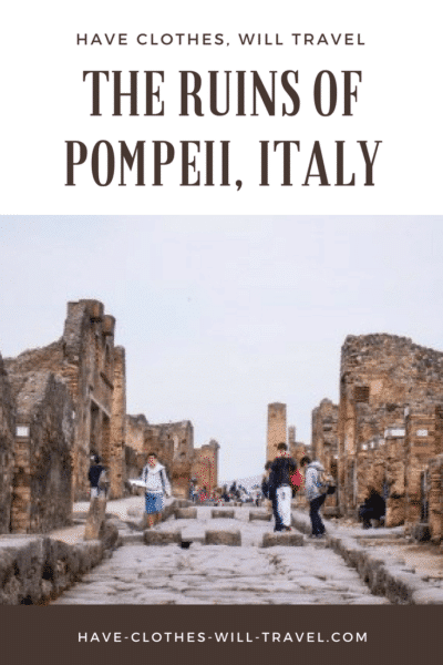 The ruins of Pompeii, Italy