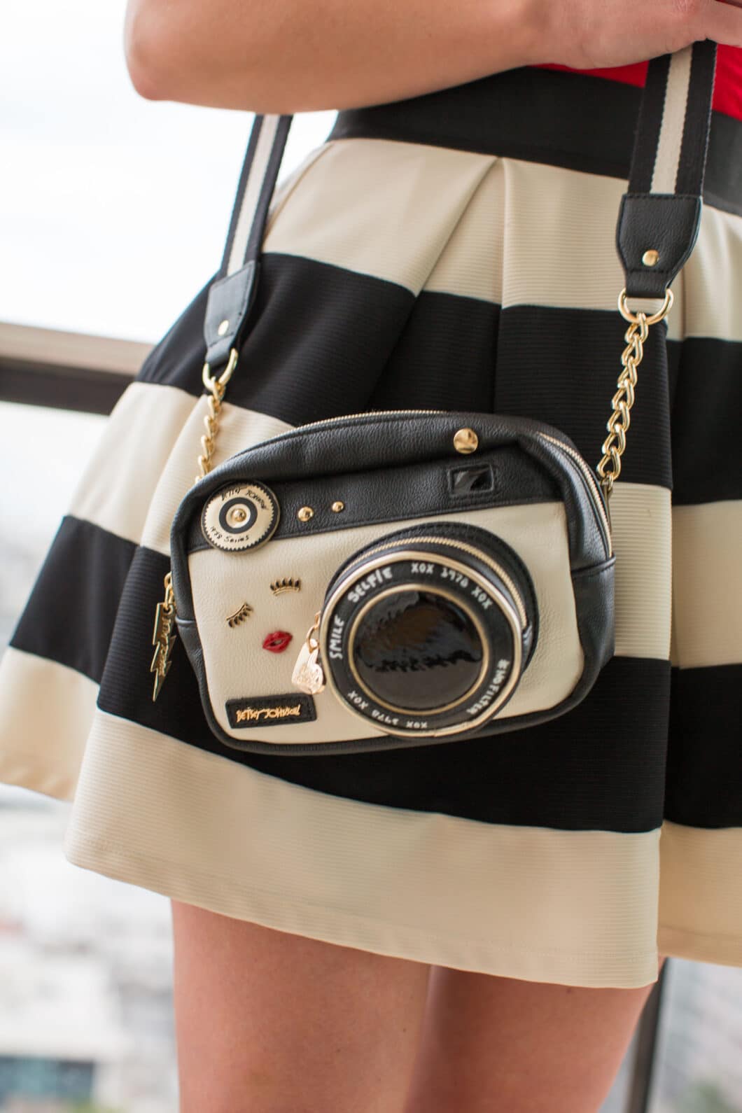 betsey johnson camera bag