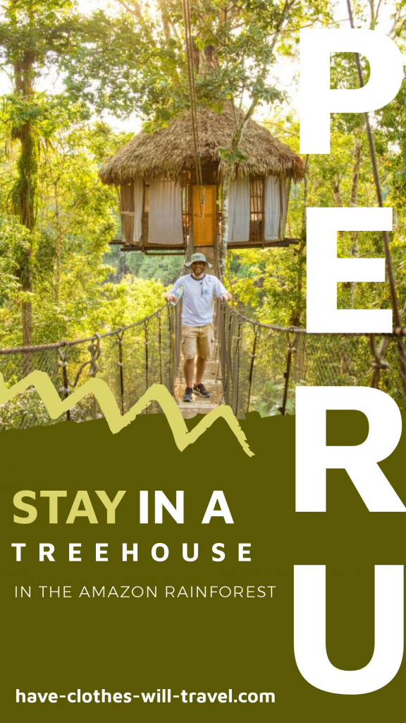 Treehouse Lodge in the Amazon Rainforest of Peru
