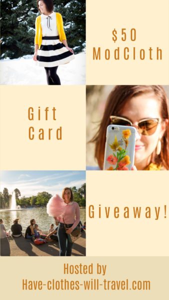 ModCloth Gift Card GIVEAWAY