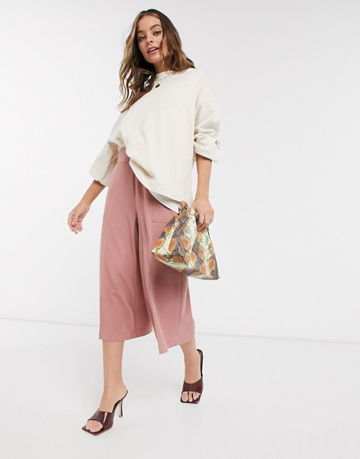 ASOS DESIGN Petite tailored clean culottes