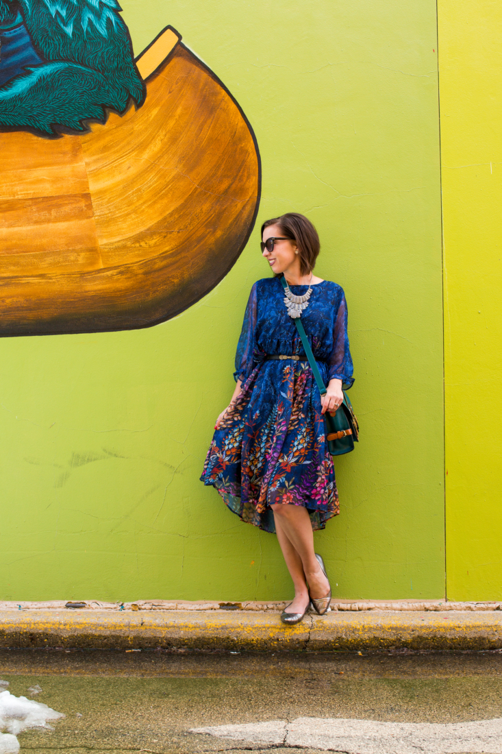 Styling a Floral Smock Dress