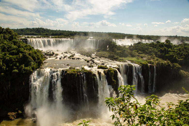 A view from the Brazilian side of Iguazu Falls.