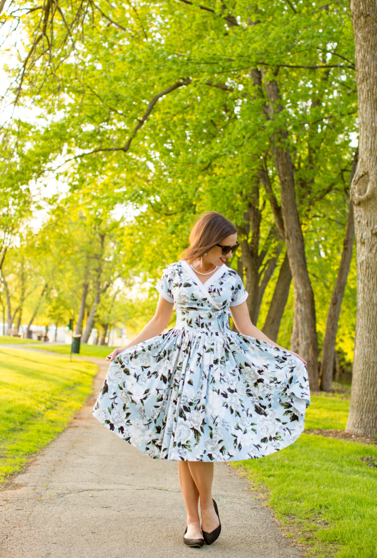 Unique Vintage floral dress