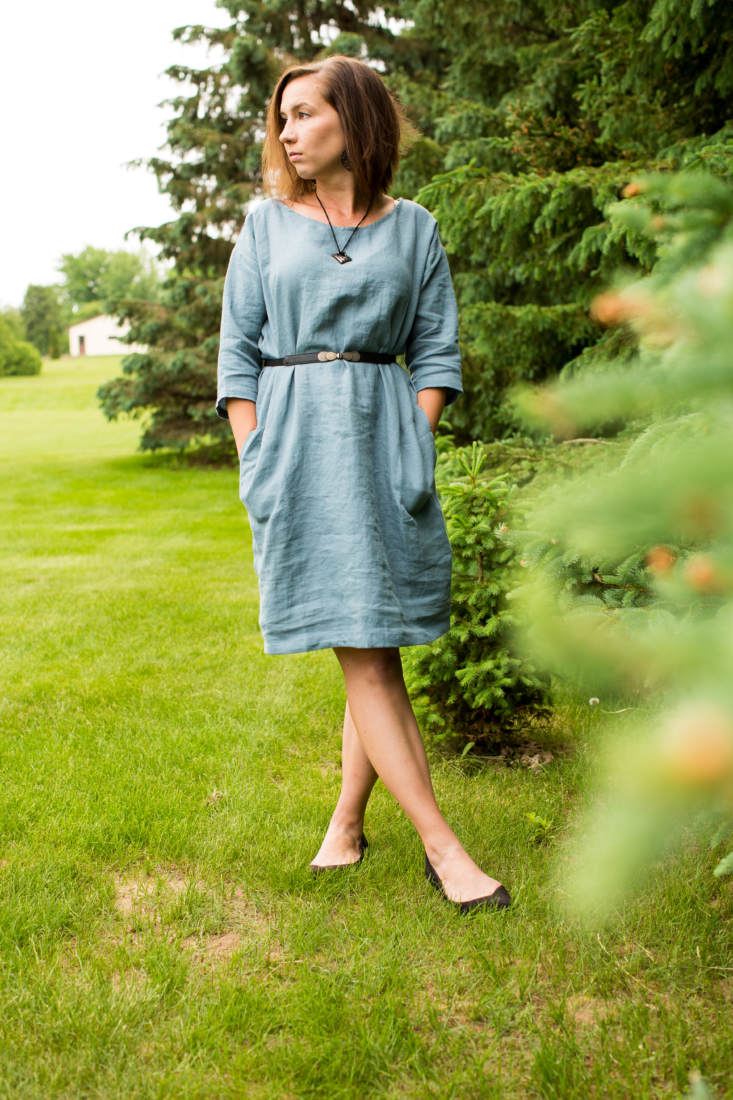 LOOSE-FIT LINEN DRESS MARRAKESH