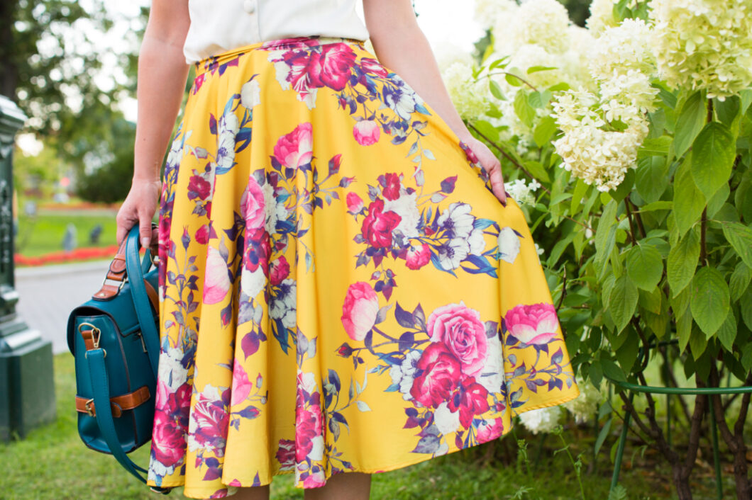 Floral skirt MOdCloth