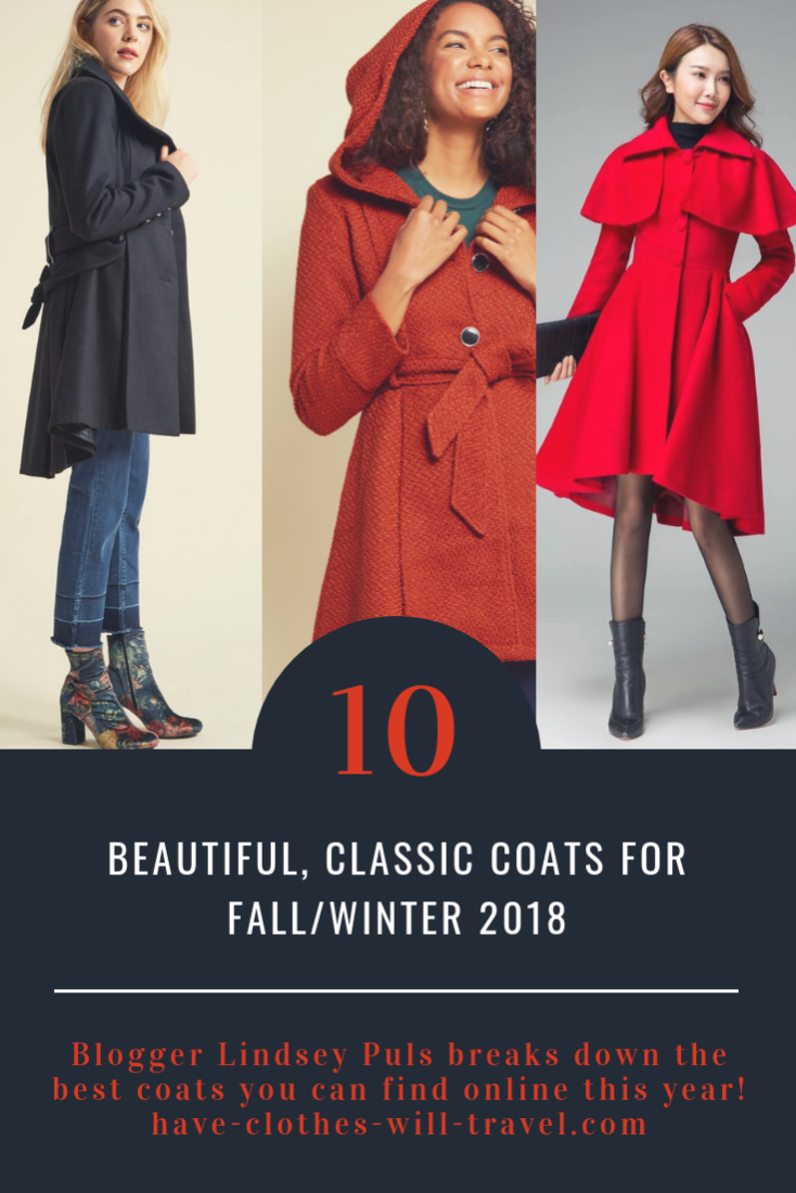 10 Beautiful, Classic Coats For Fall/Winter 2018