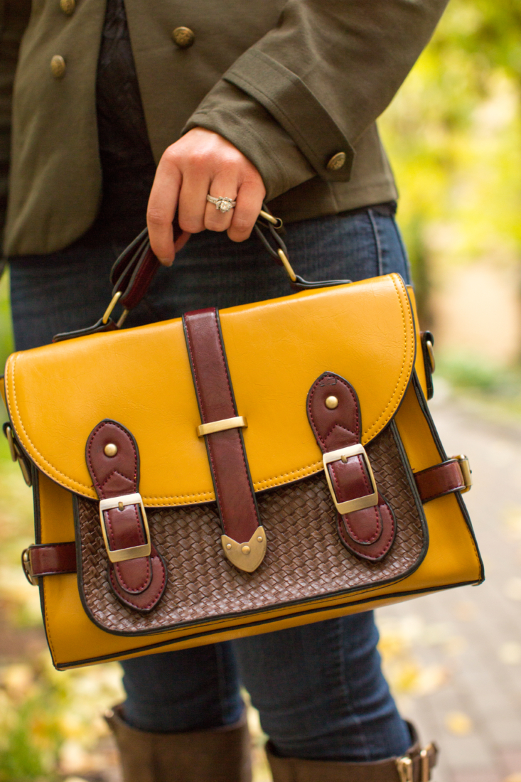 ModCloth Mustard yellow bag